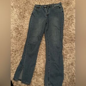 Misguided jeans. Slits in the bottom. Amazing condition.
